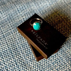 Silpada silver and Turquoise ring